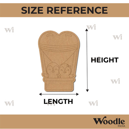 Penguins Hot Air Balloon Pre Marked MDF Design 1