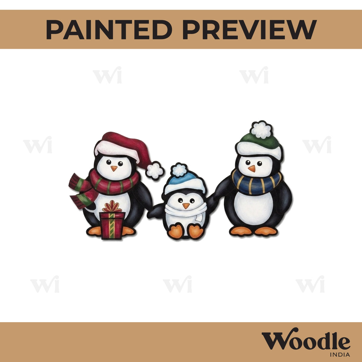 Penguins Pre Marked MDF Design 1