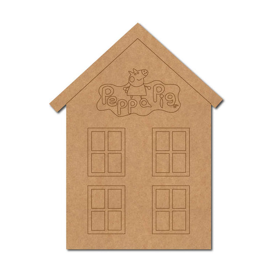 Peppa Pig House Pre Marked MDF Design 1
