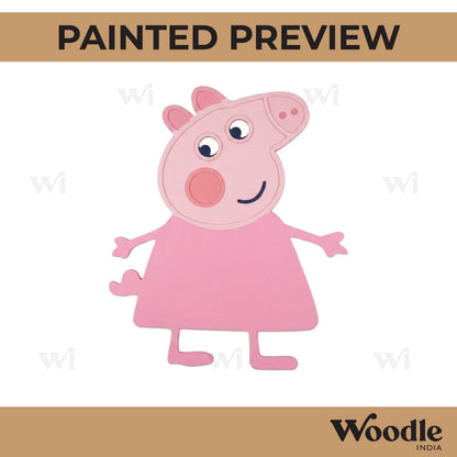 Peppa Pig Mosaic Art Base MDF Design 1