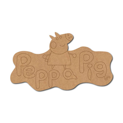 Peppa Pig Pre Marked Base MDF Design 1