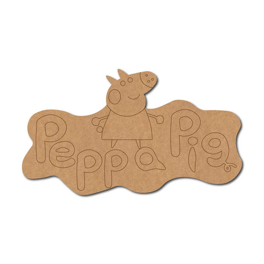 Peppa Pig Pre Marked Base MDF Design 1