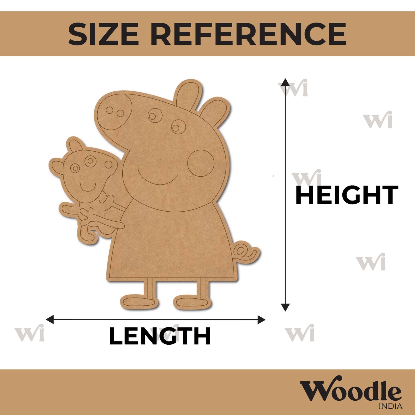 Peppa Pig Pre Marked MDF Design 12