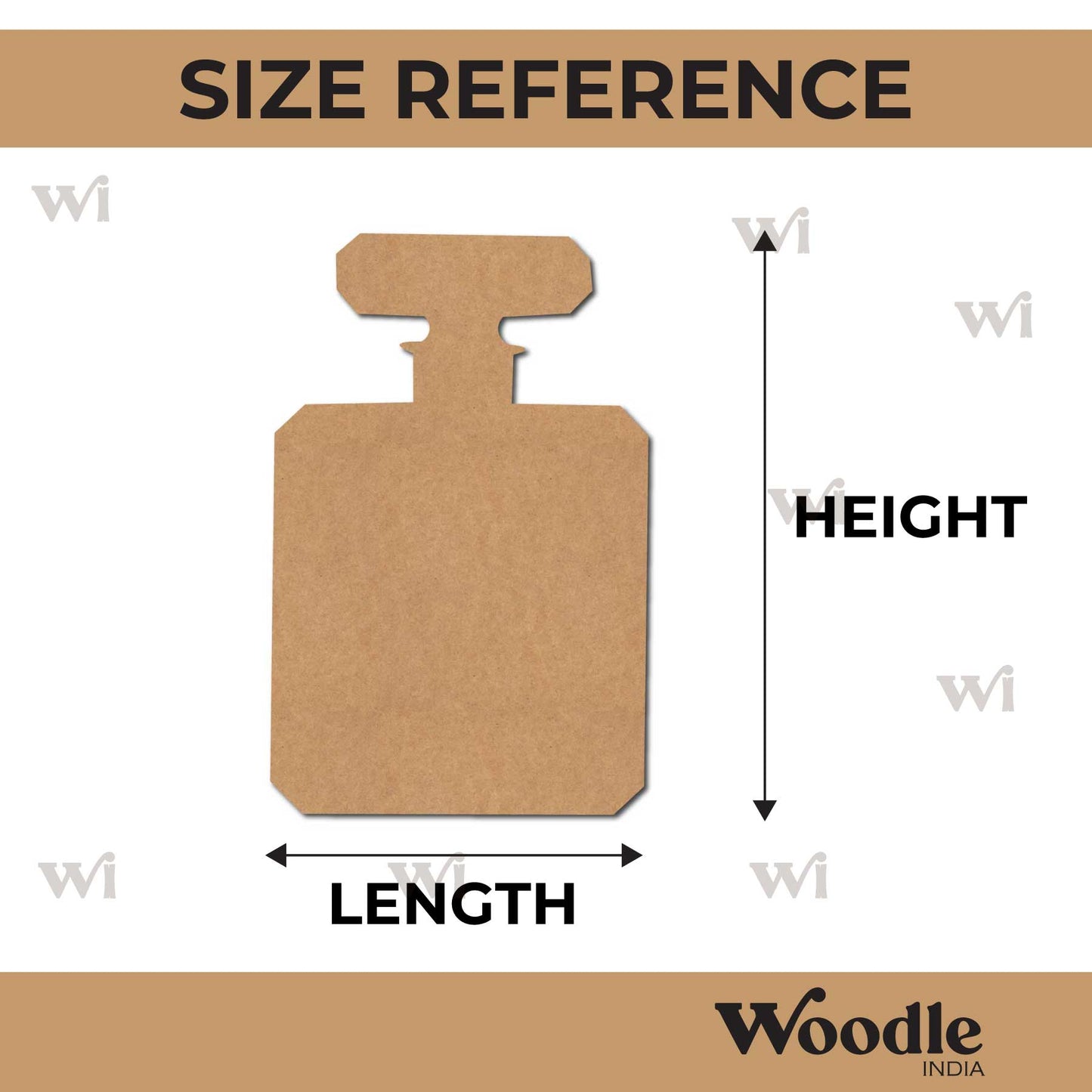 Perfume Bottle Cutout MDF Design 1