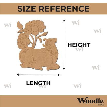 Pichwai Cow And Lotus Pre Marked MDF Design 20
