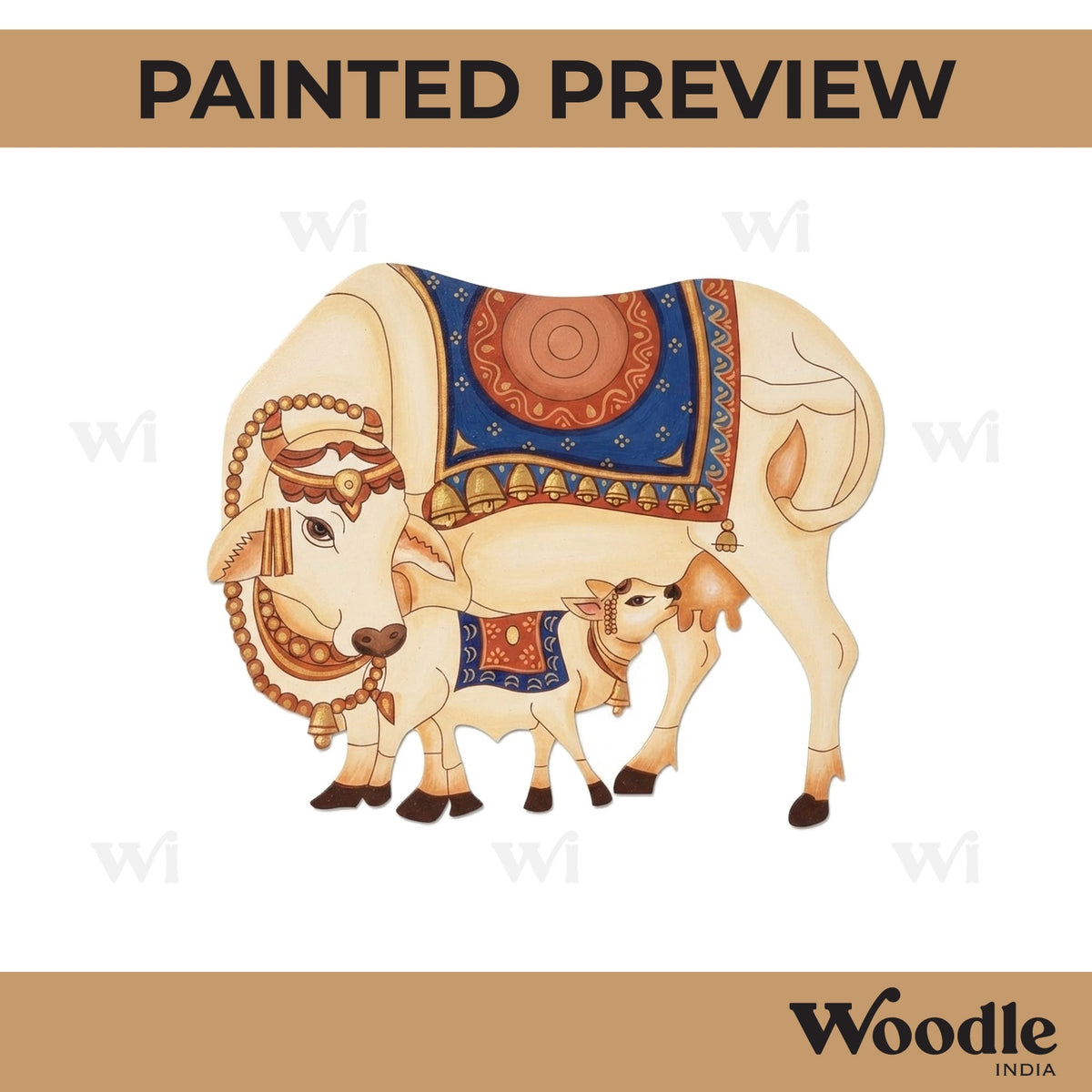 Pichwai Cow Pre Marked MDF Design 10