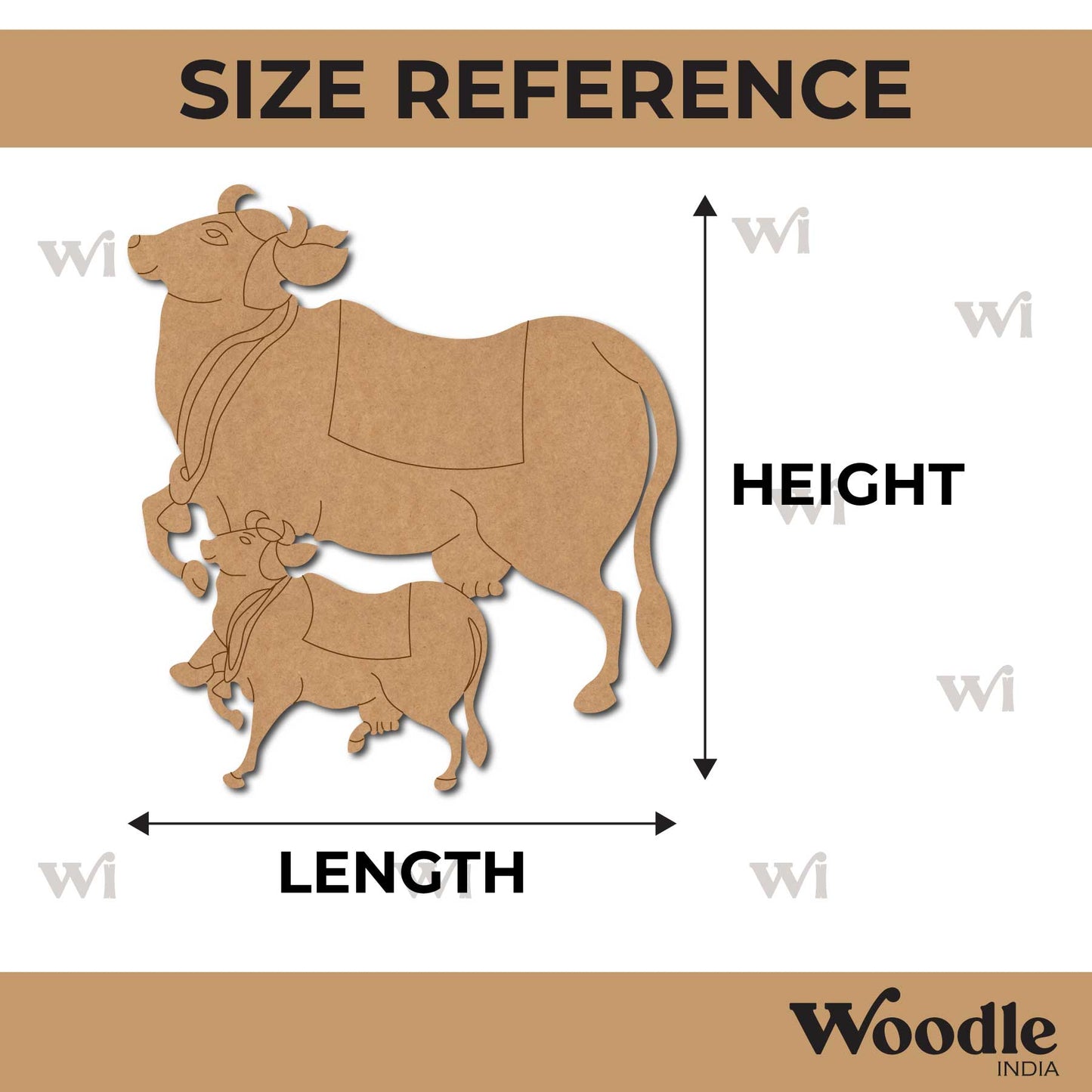 Pichwai Cow Pre Marked MDF Design 11