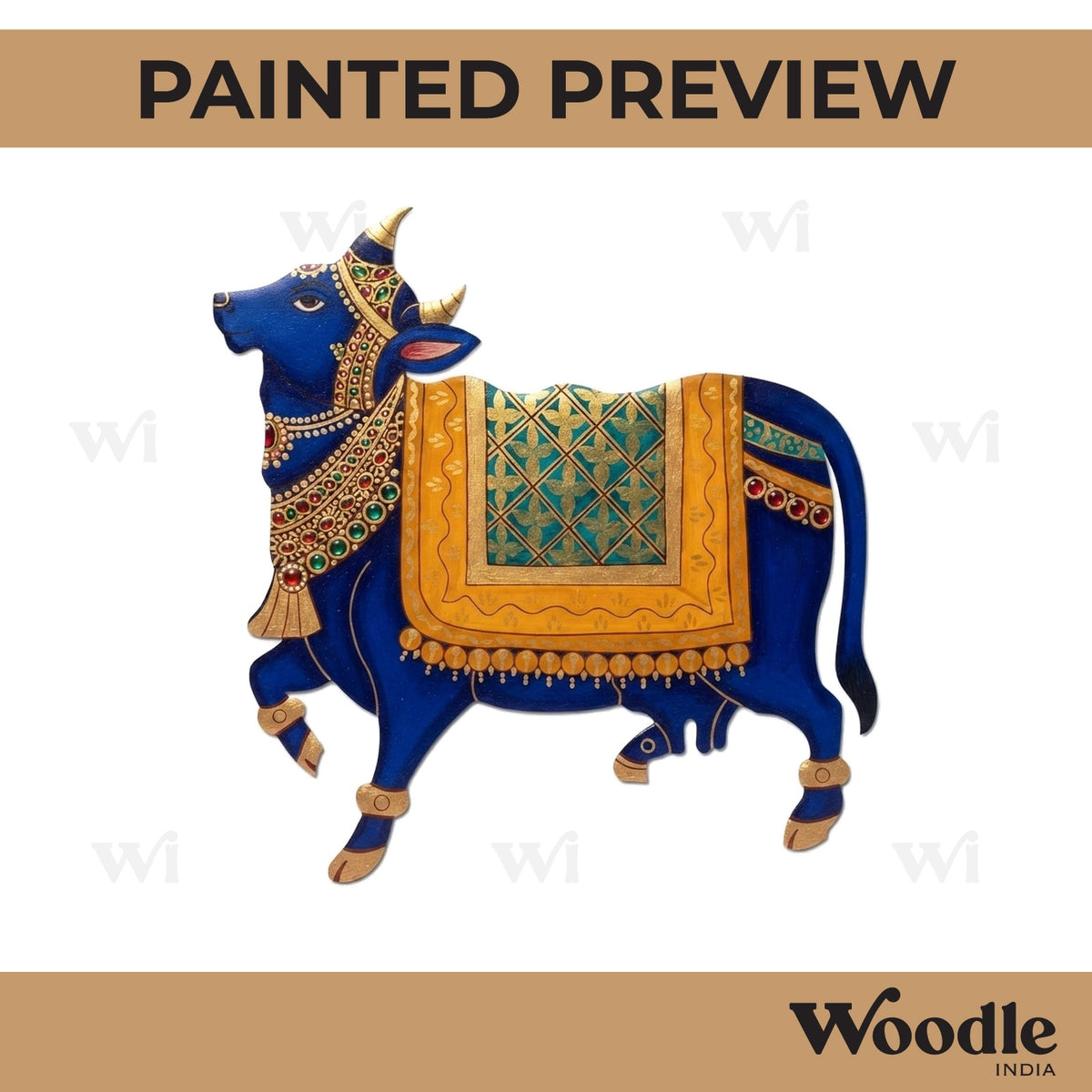 Pichwai Cow Pre Marked MDF Design 2