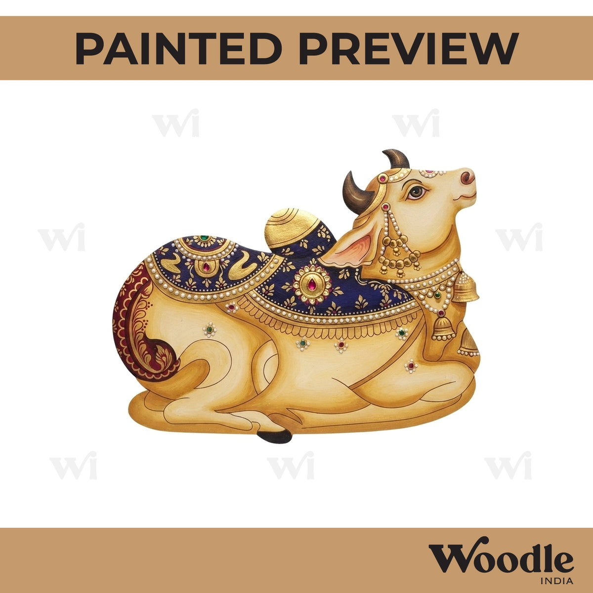 Pichwai Cow Pre Marked MDF Design 4