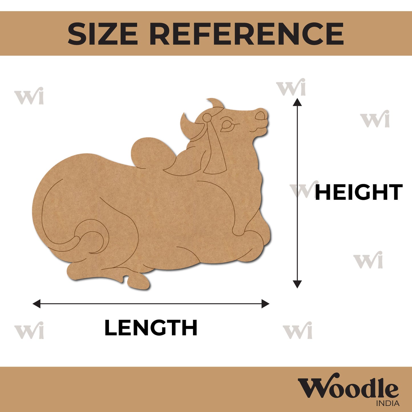 Pichwai Cow Pre Marked MDF Design 5