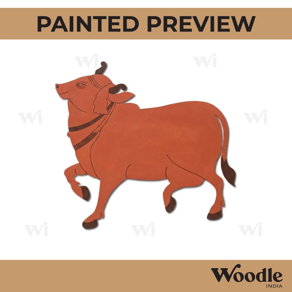 Pichwai Cow Pre Marked MDF Design 7