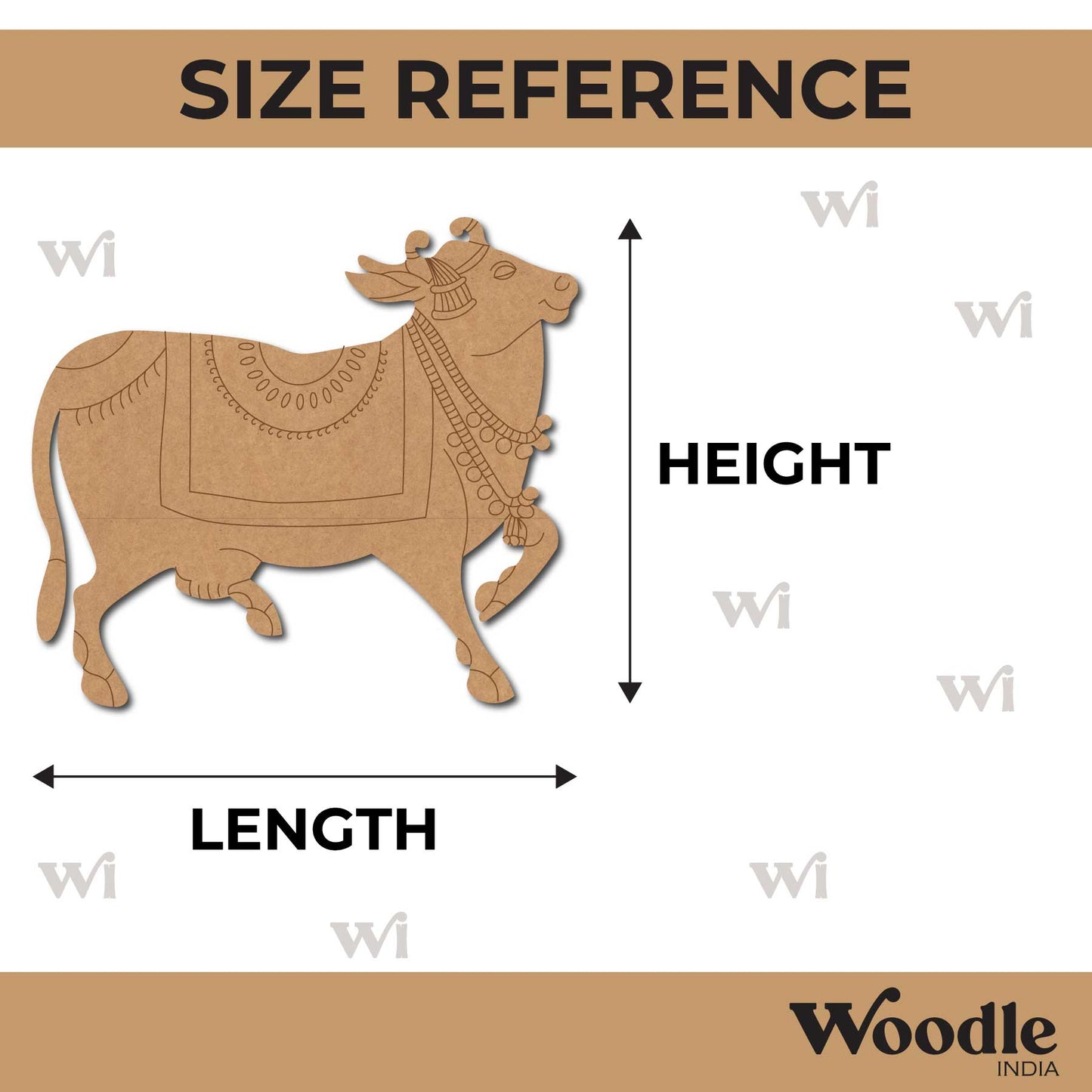 Pichwai Cow Pre Marked MDF Design 8