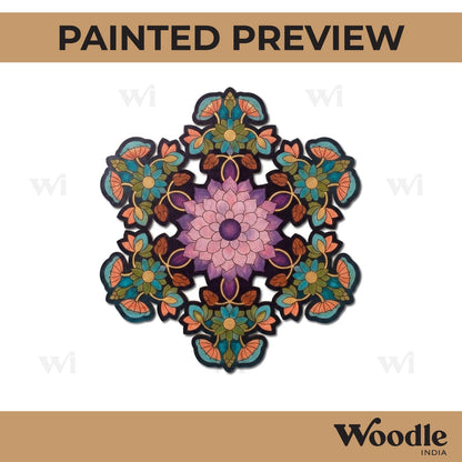 Pichwai Mandala Pre Marked Base MDF Design 1
