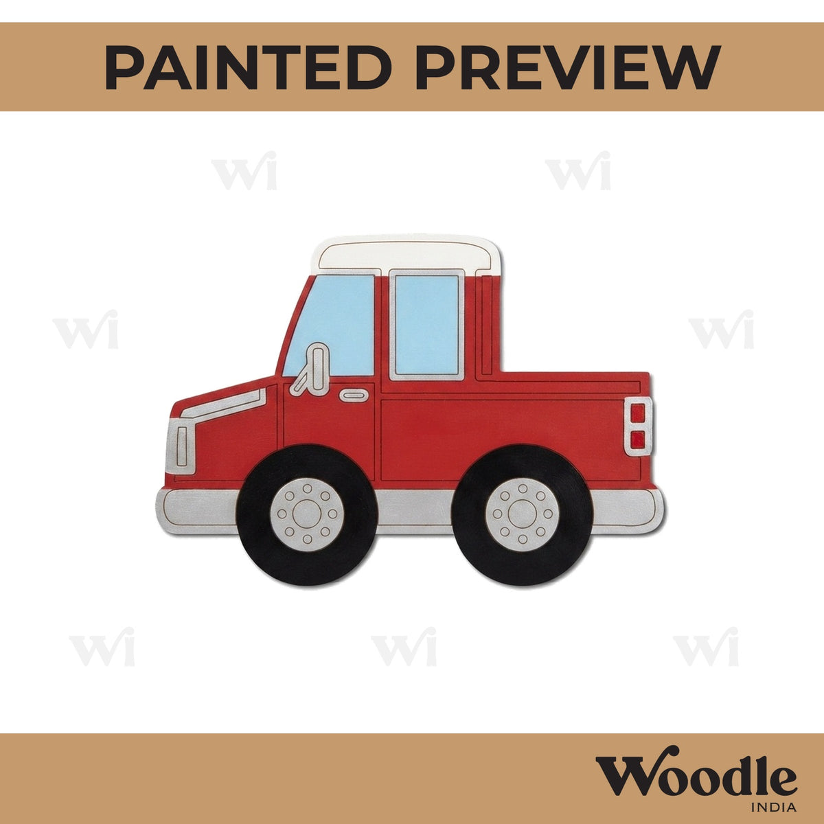 Pickup Truck Pre Marked MDF Design 1