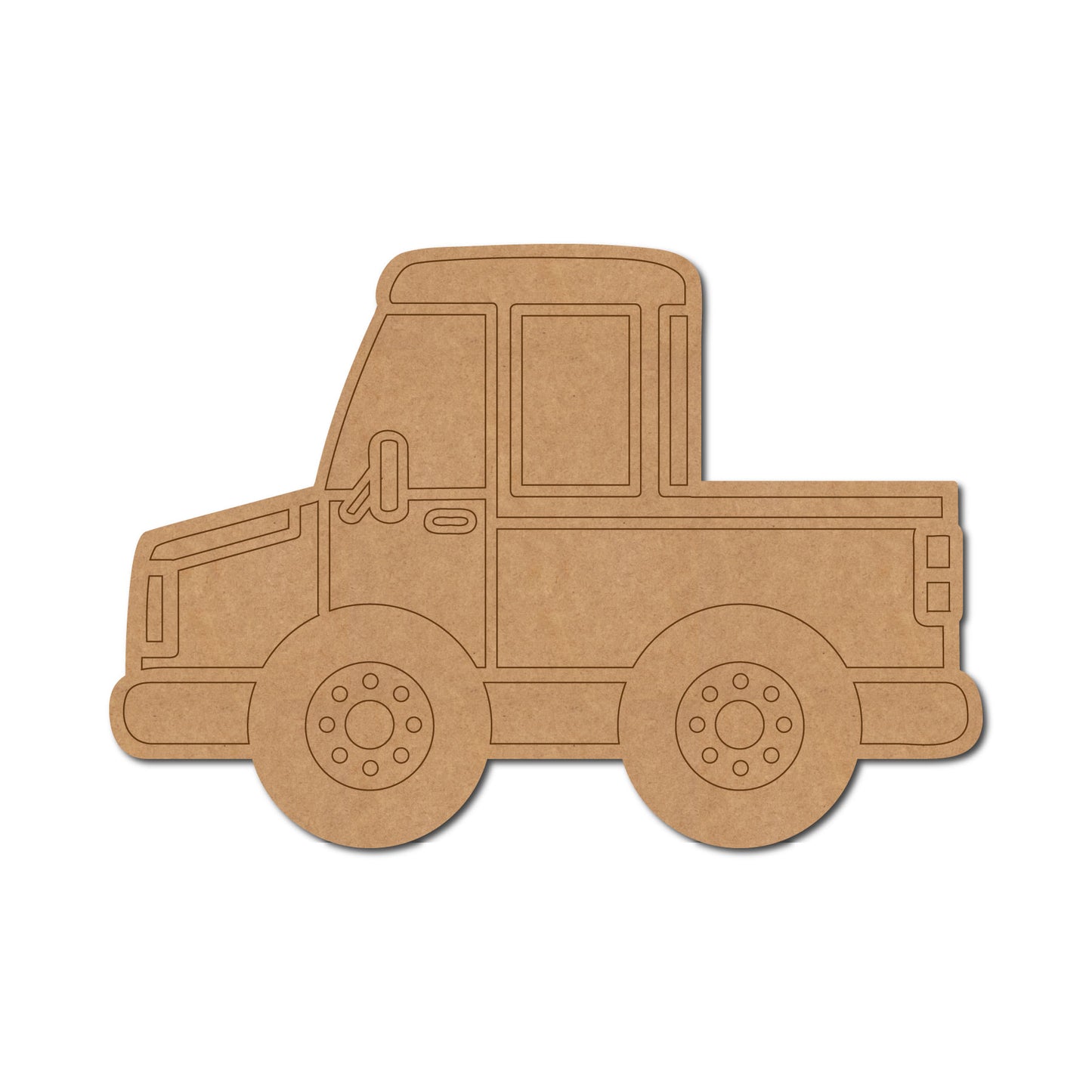 Pickup Truck Pre Marked MDF Design 1