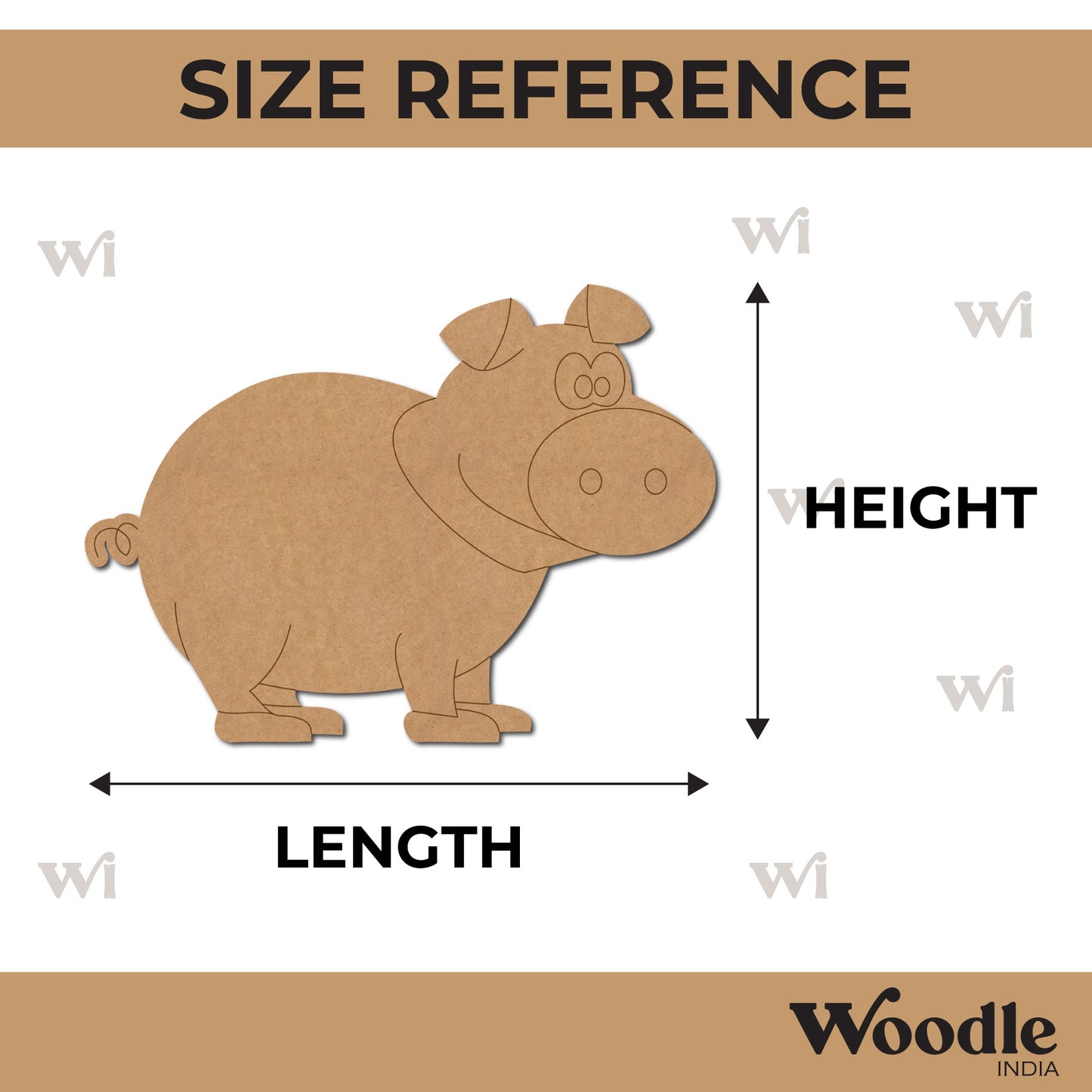 Pig Pre Marked MDF Design 3