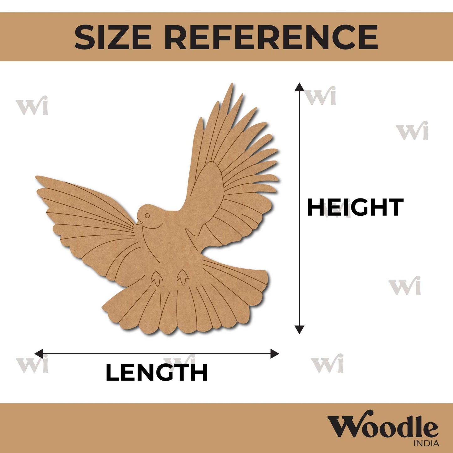 Pigeon Bird Pre Marked MDF Design 1