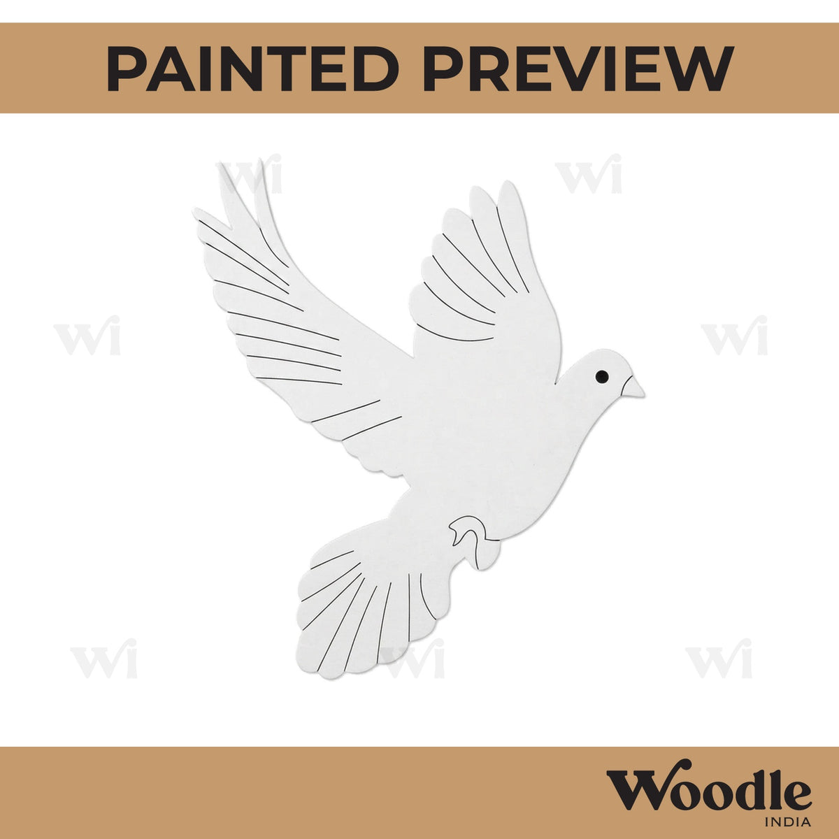 Pigeon Bird Pre Marked MDF Design 3