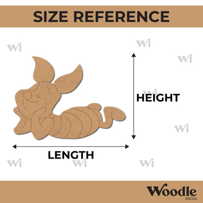 Piglet Winnie The Pooh Cartoon Pre Marked MDF Design 1