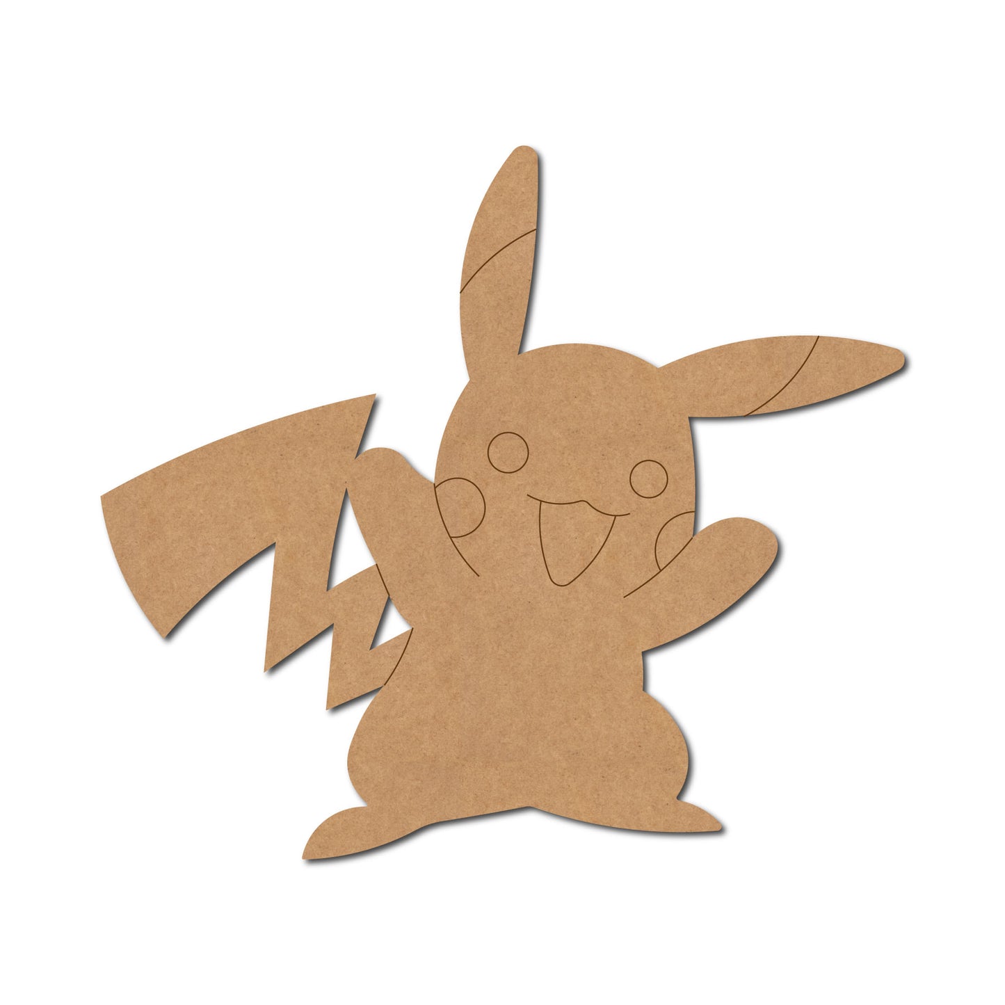 Pikachu Pokemon Pre Marked MDF Design 4