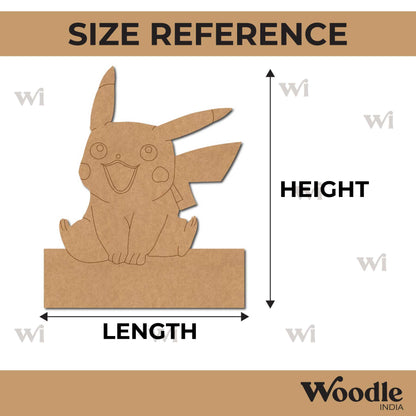 Pikachu Pokemon Rakhi Pre Marked MDF Design 1