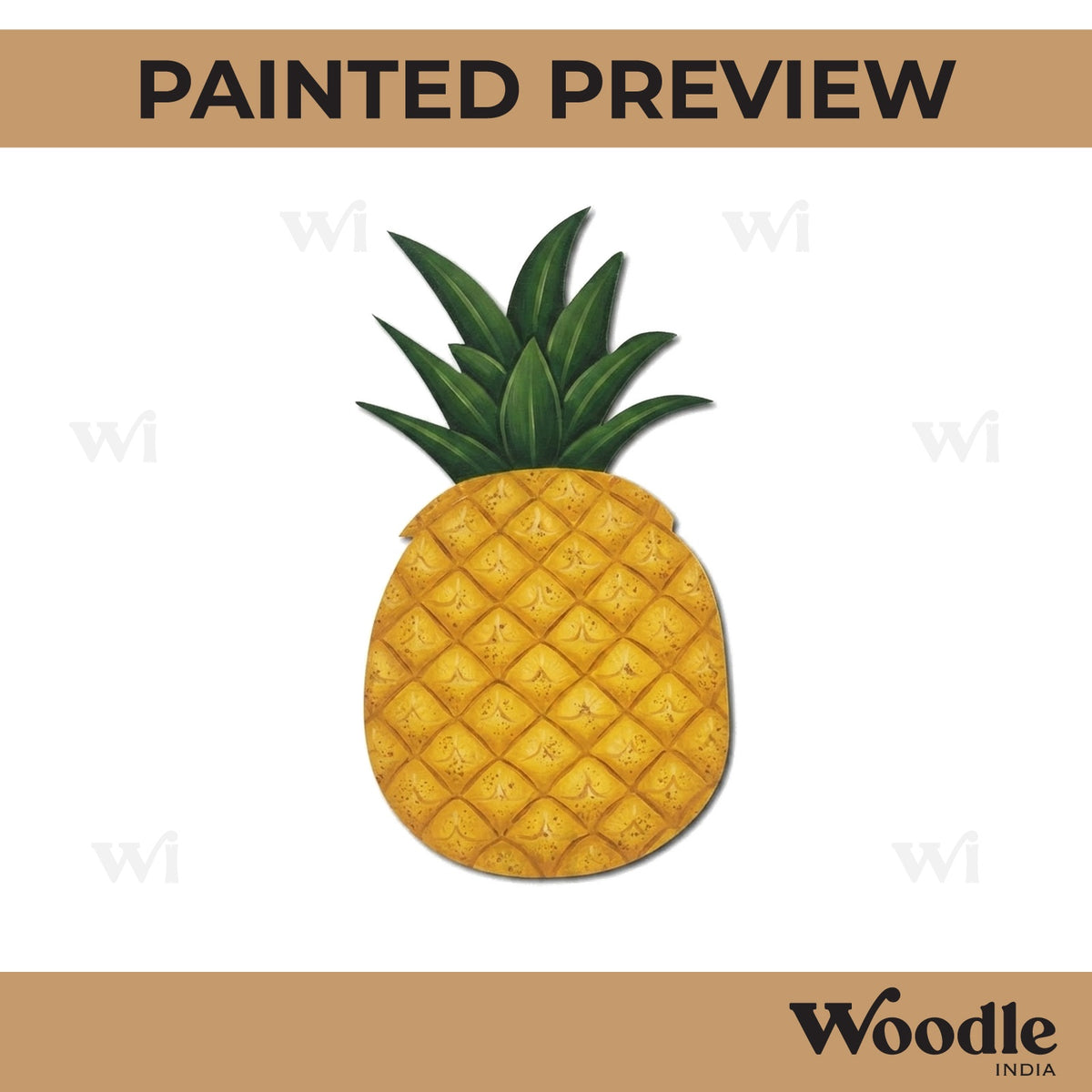 Pineapple Cutout MDF Design 2