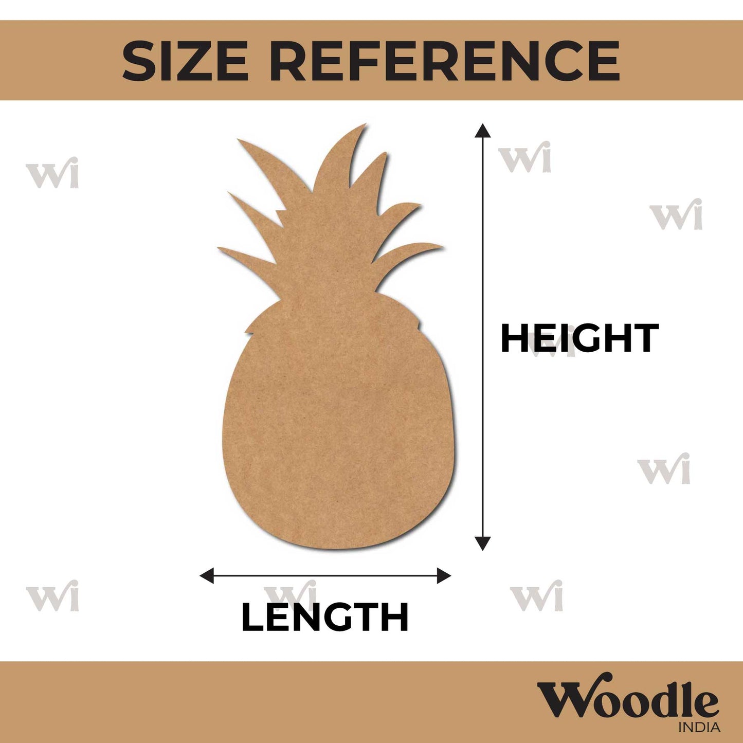 Pineapple Cutout MDF Design 2
