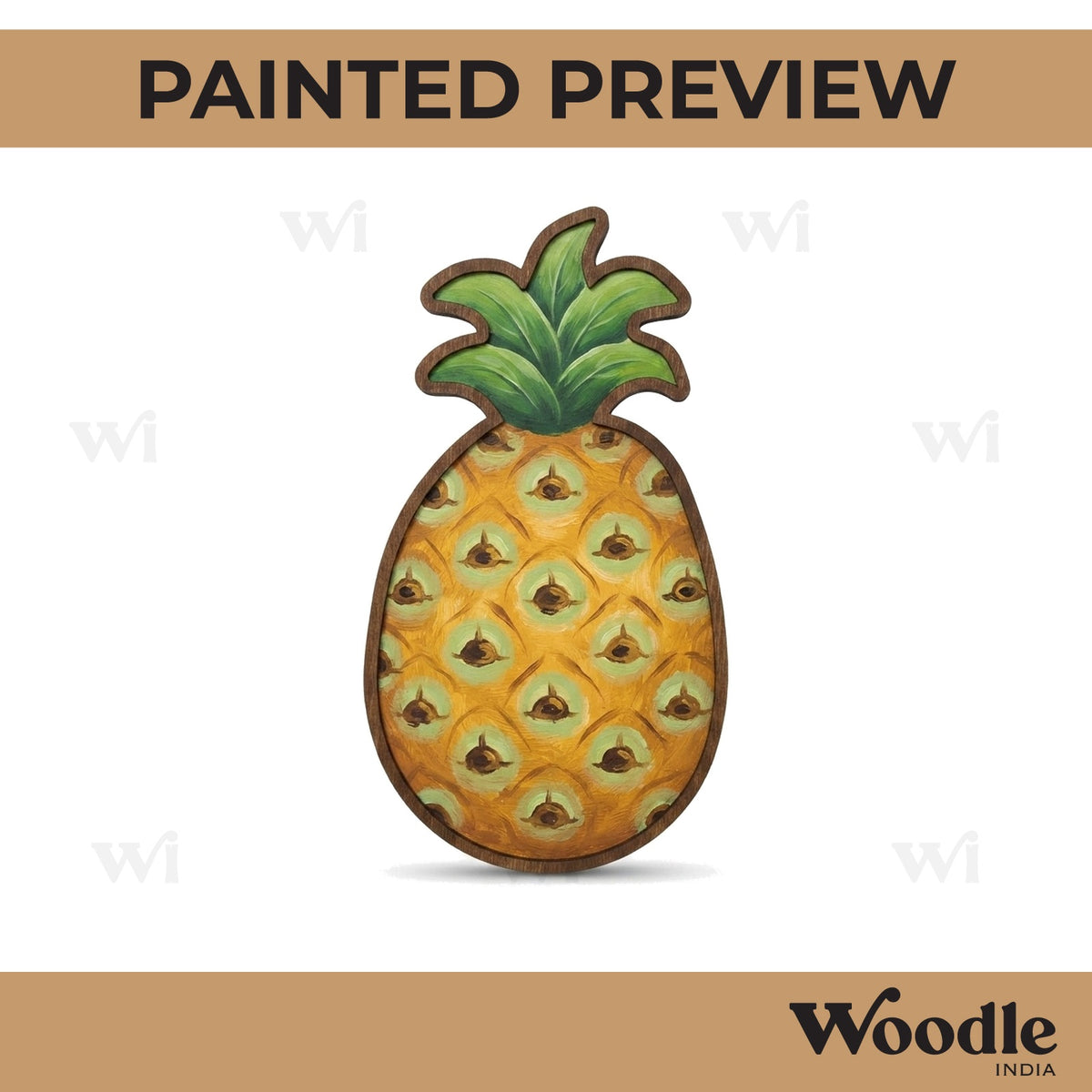 Pineapple Mosaic Art Base MDF Design 1