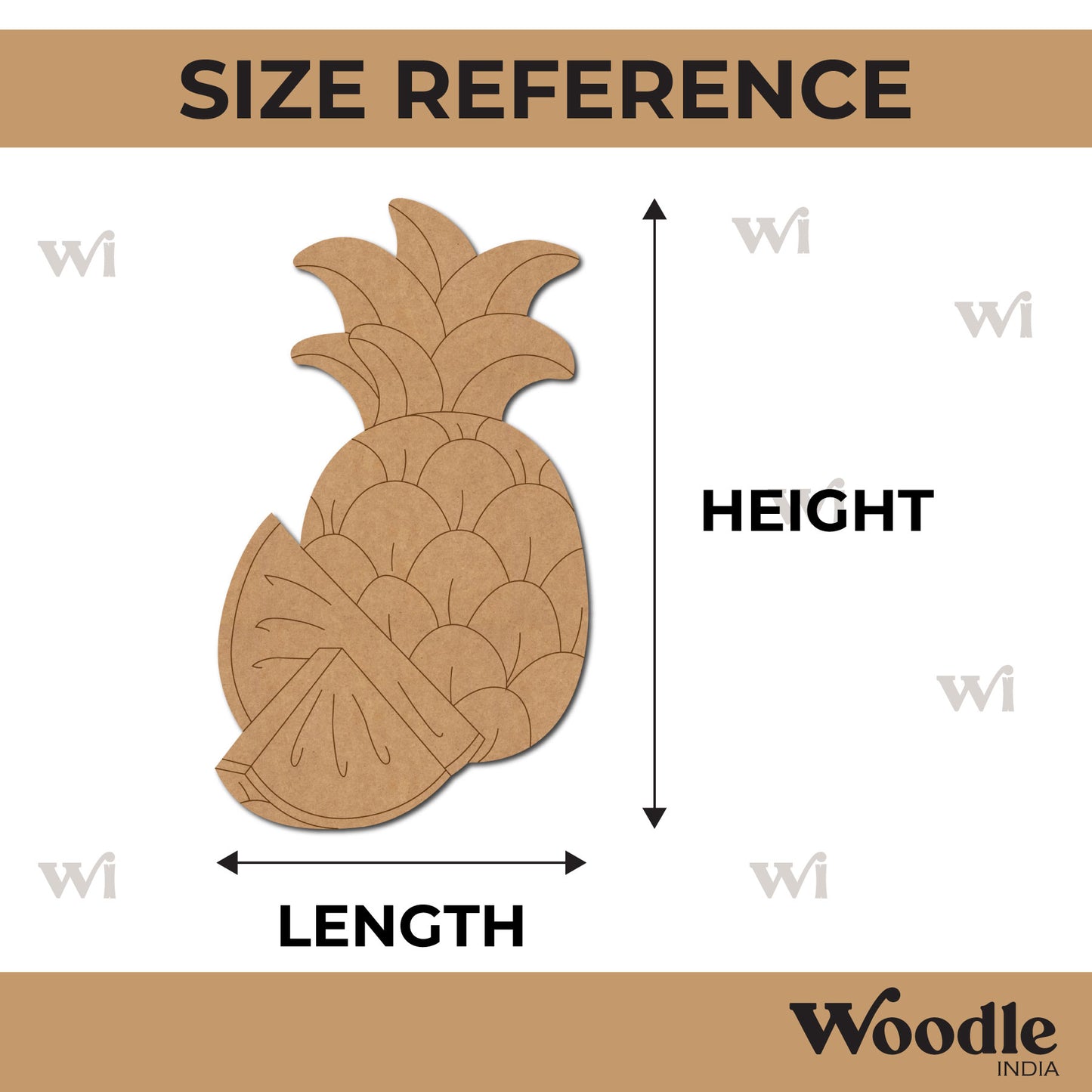 Pineapple Pre Marked MDF Design 3