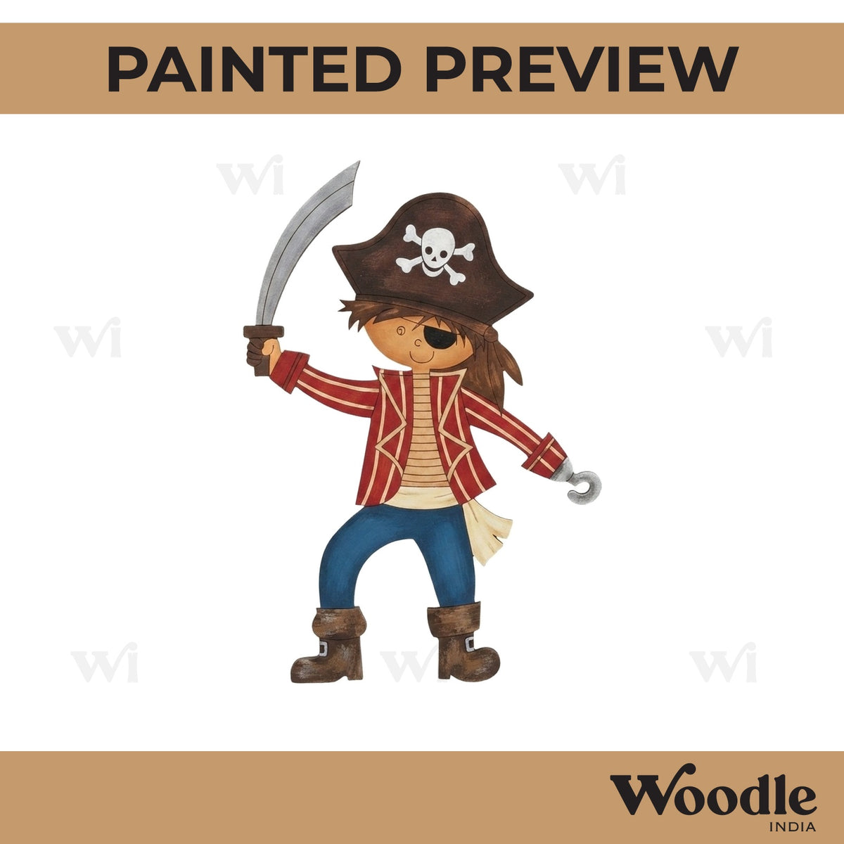 Pirate Boy Pre Marked MDF Design 1