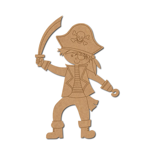 Pirate Boy Pre Marked MDF Design 1