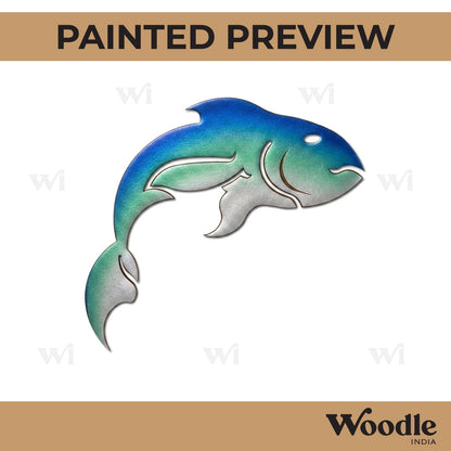 Pisces Zodiac Sign Cutout MDF Design 1