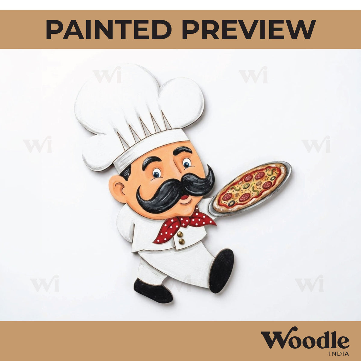 Pizza Chef Pre Marked MDF Design 1