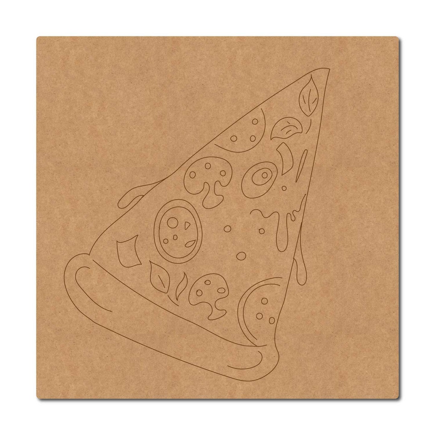Pizza Pre Marked Base MDF Design 1