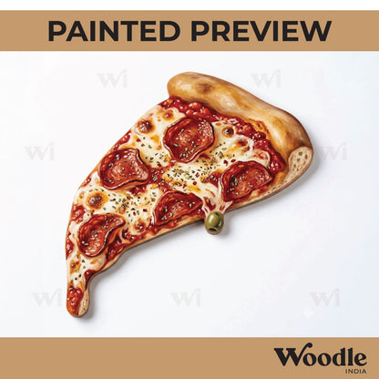 Pizza Slice Cutout MDF Design 1