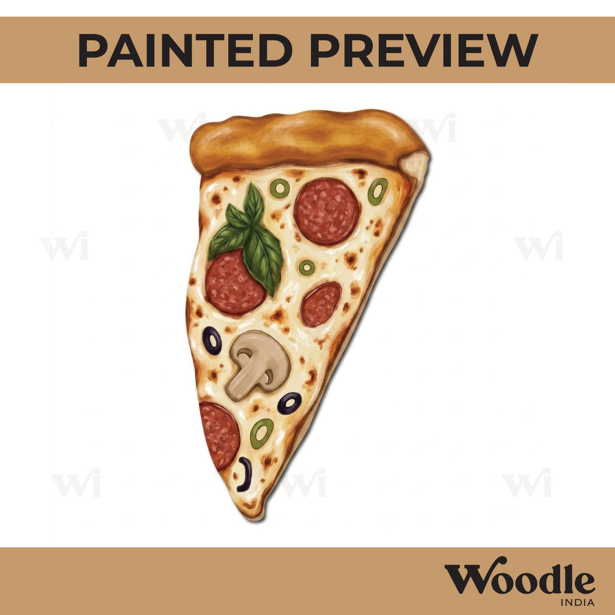 Pizza Slice Pre Marked MDF Design 1