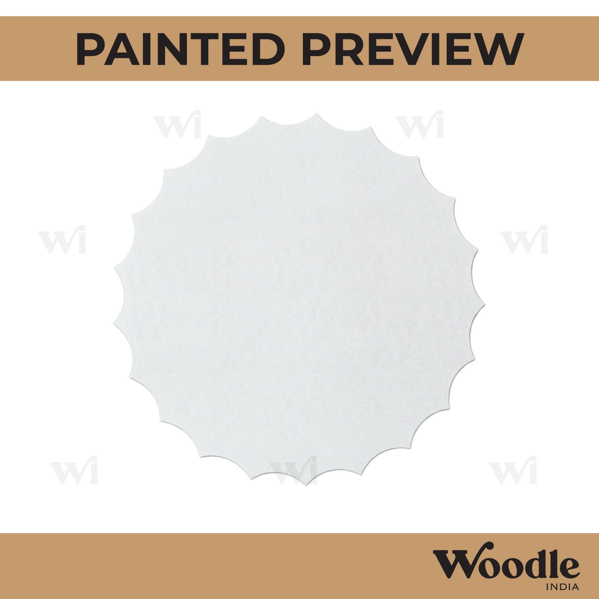 Plain Base Cutout MDF Design 1