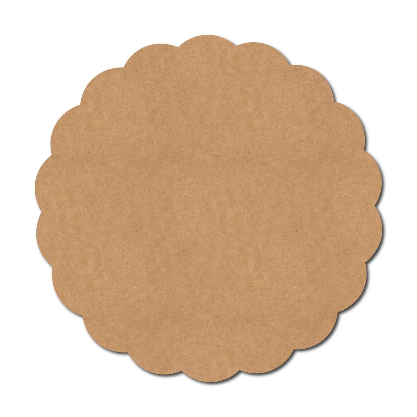Plain Flower Base Cutout MDF Design 1