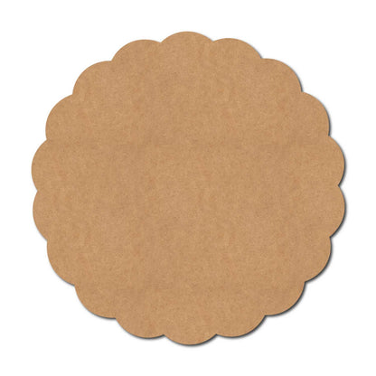 Plain Flower Base Cutout MDF Design 1