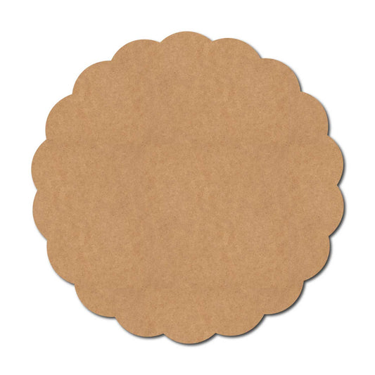 Plain Flower Base Cutout MDF Design 1