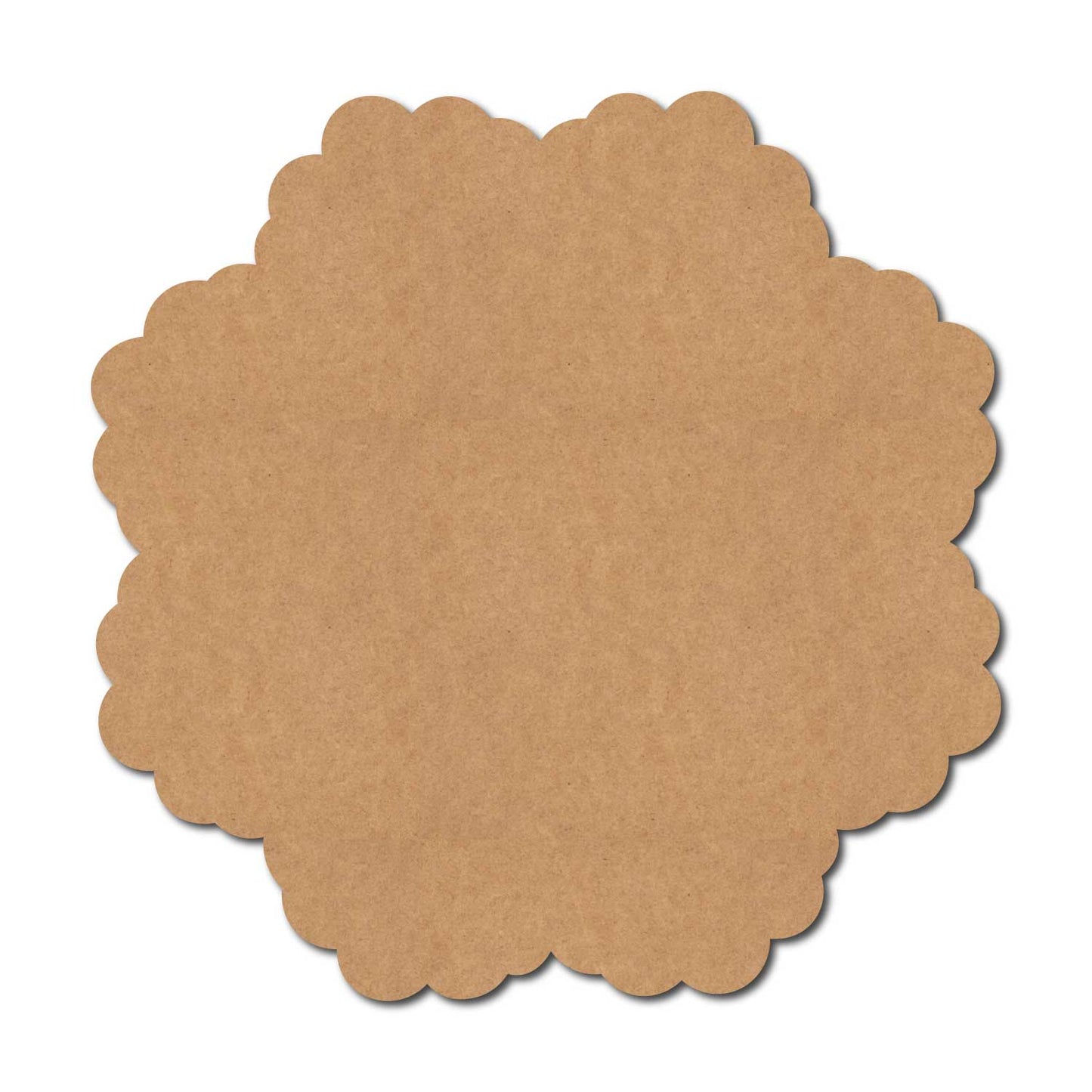 Plain Flower Base Cutout MDF Design 2