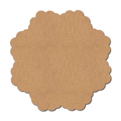 Plain Flower Base Cutout MDF Design 2