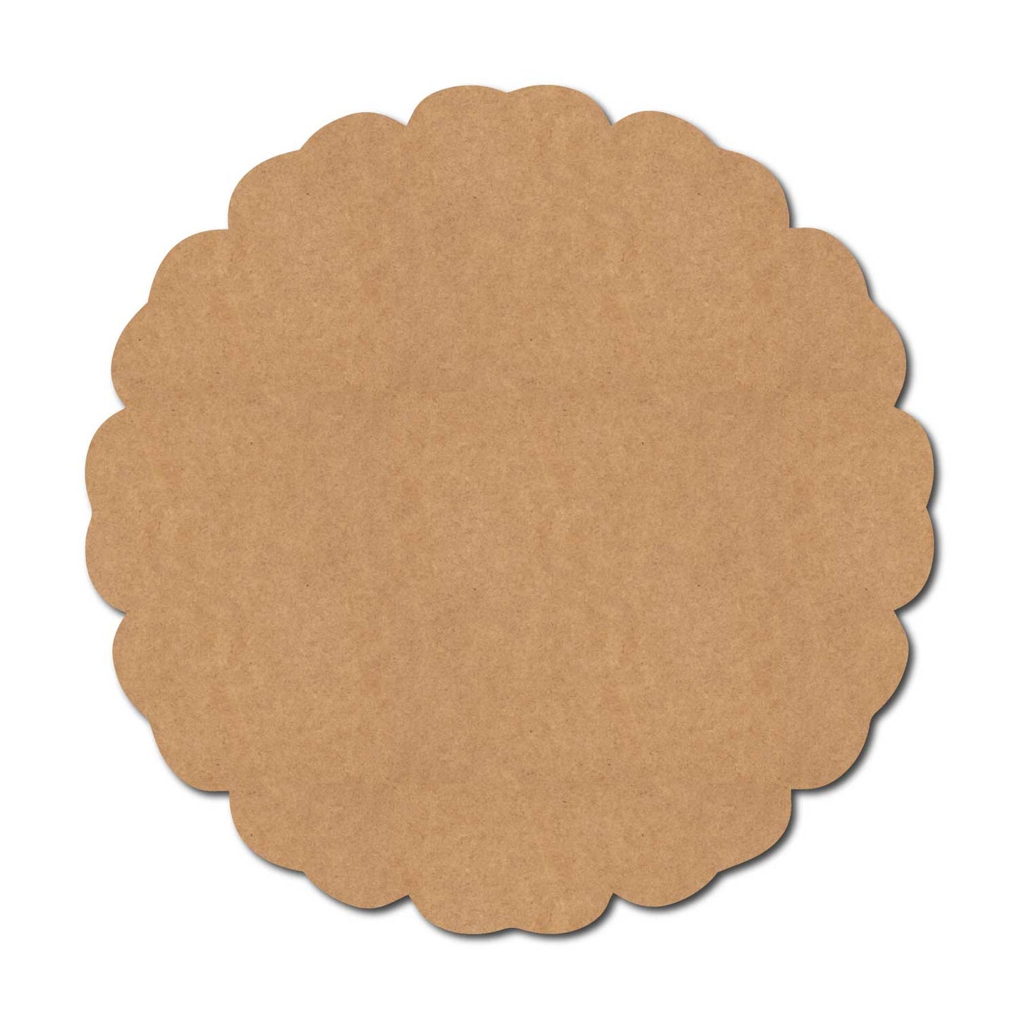 Plain Flower Base Cutout MDF Design 3