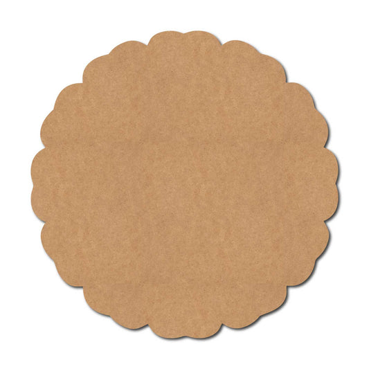 Plain Flower Base Cutout MDF Design 3