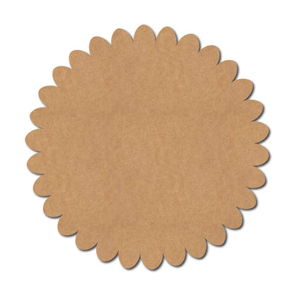 Plain Flower Base Cutout MDF Design 4