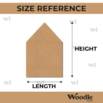 Plain Hut Cutout MDF Design 1