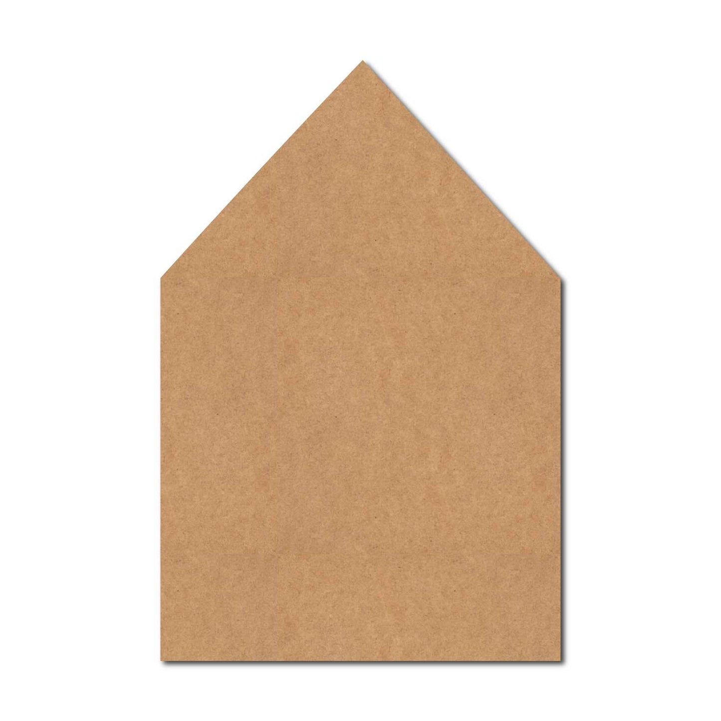 Plain Hut Cutout MDF Design 1