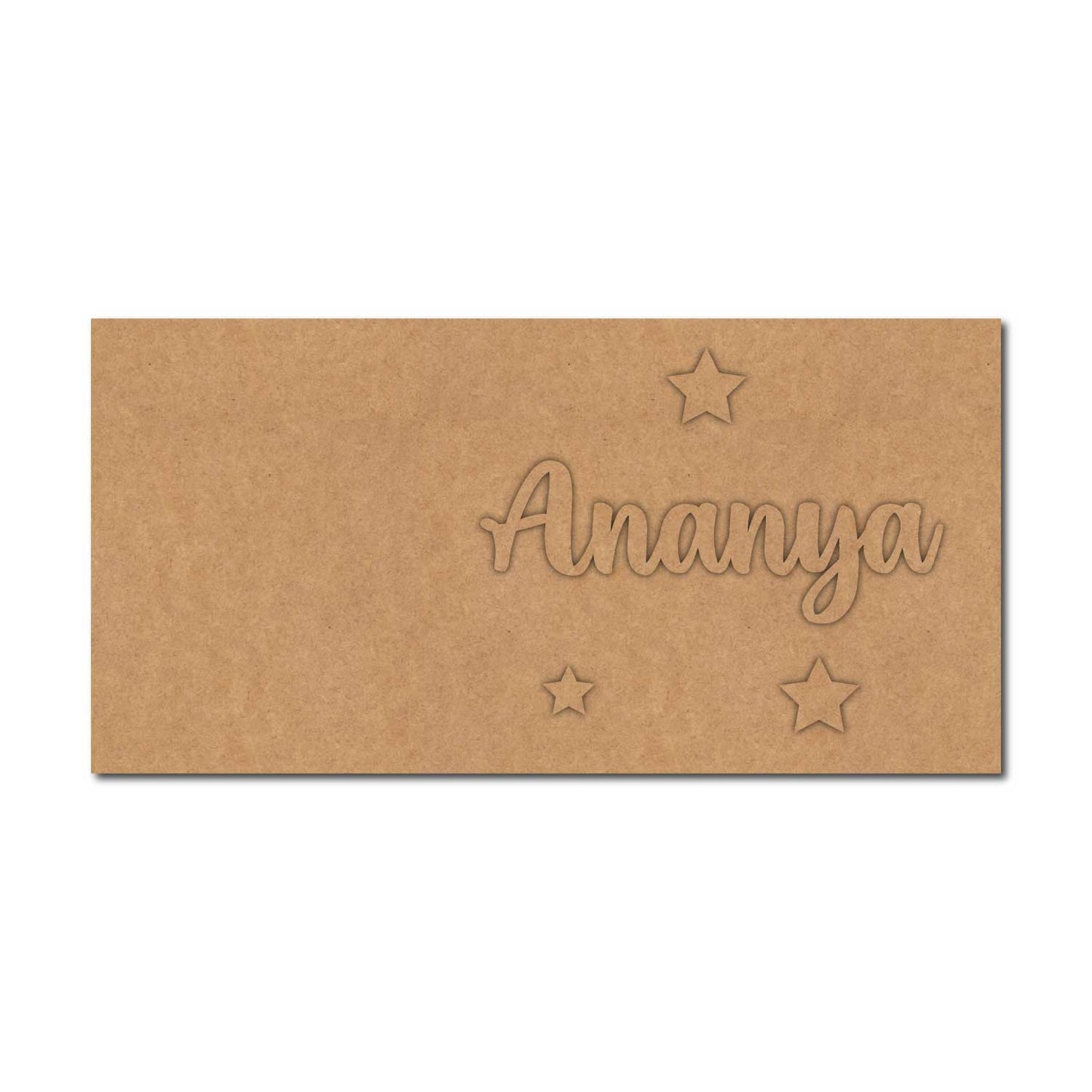 Plain Kids Nameplate MDF Design 1