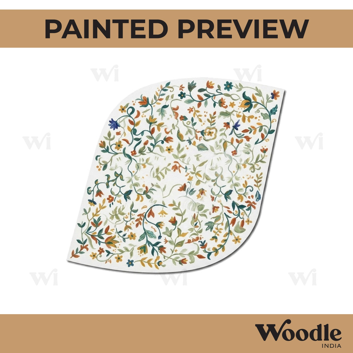 Plain Leaf Cutout MDF Design 1
