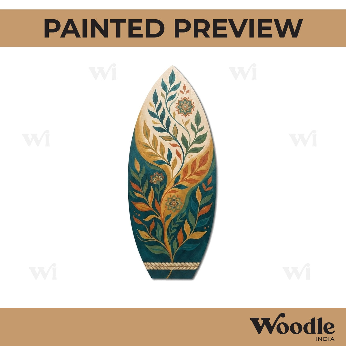 Plain Leaf Cutout MDF Design 2